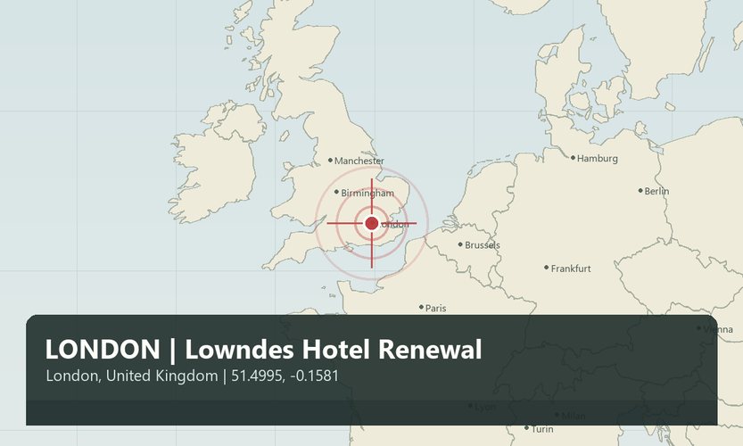 LONDON | Lowndes Hotel Renewal
