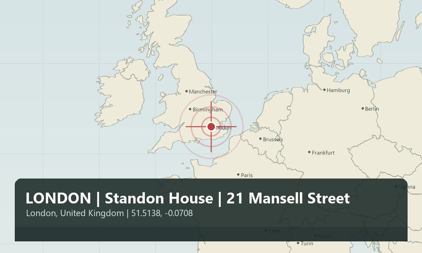 LONDON | Standon House | 21 Mansell Street